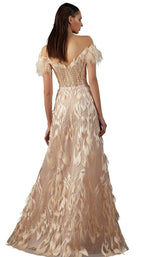 2 of 4 MNM Couture K3659 Dress Peach