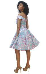 2 of 4 MNM Couture K3674 Dress Aqua