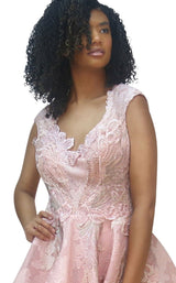 3 of 4 MNM Couture K3676 Dress Pink