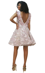 4 of 8 MNM Couture K3677 Dress Pink