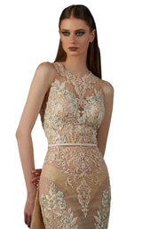 3 of 4 MNM Couture K3692 Beige