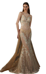 1 of 4 MNM Couture K3692 Beige