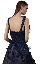 4 of 4 MNM Couture K3712 Navy Blue