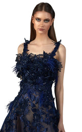 3 of 4 MNM Couture K3712 Navy Blue