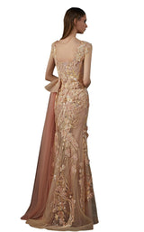 2 of 4 MNM Couture K3716 Salmon