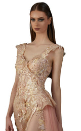 3 of 4 MNM Couture K3716 Salmon