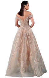 2 of 4 MNM Couture K3736 Dress Beige