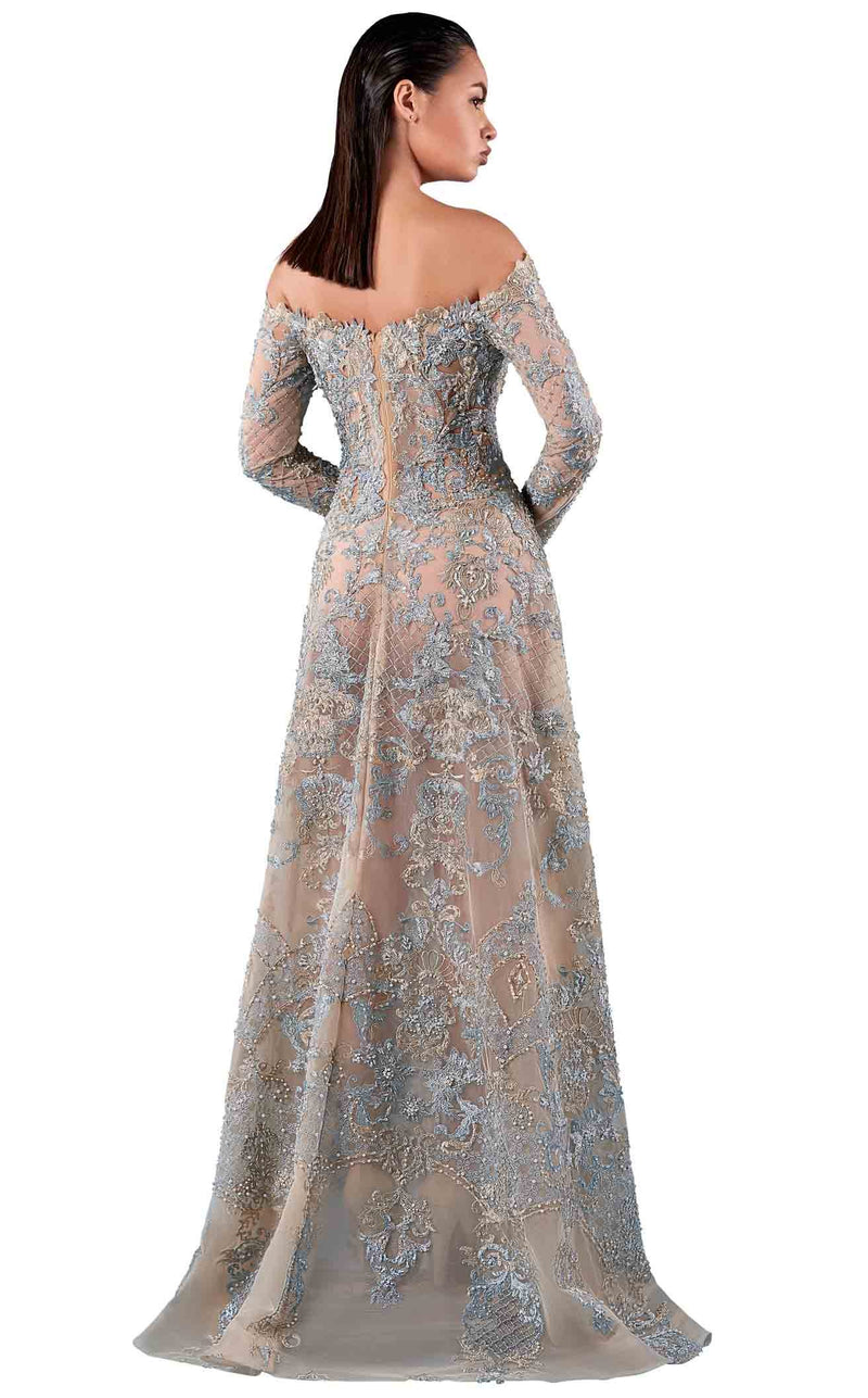 MNM Couture K3745 Dress Blue