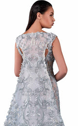 4 of 4 MNM Couture K3750 Dress Blue