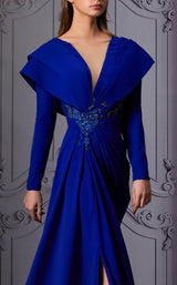 3 of 3 MNM Couture K3852 Dress Royal-Blue