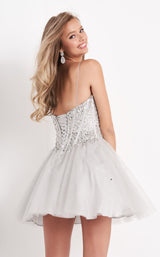 3 of 3 Jovani K59903 Silver/Silver