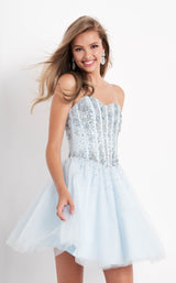 1 of 3 Jovani K62533 Dress Blue