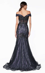 2 of 2 Cinderella Divine KC874 Dress Black-Lilac