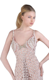 3 of 4 Revive by Tony Ward Kinda Dress Light-Pink-Silver