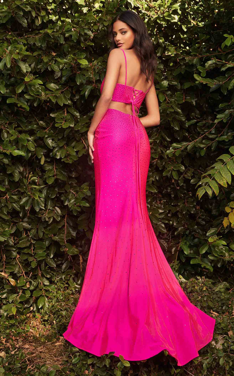 Cinderella Divine KV1063 Dress Neon-Fuchsia
