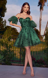 LaDivine KV1089 Dress Emerald