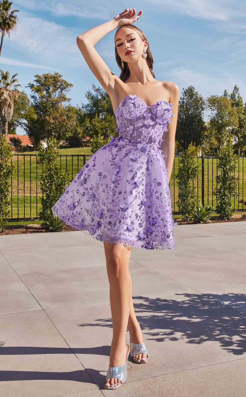 LaDivine KV1089 Dress Lavender