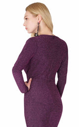 9 of 9 MNM Couture L0002B Purple/Silver