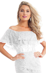 Rachel Allan L1191 Dress White