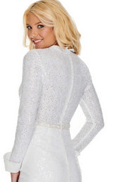 12 of 12 Rachel Allan L1279 Jumpsuit White