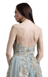 4 of 4 Revive by Tony Ward Layla Dress Light-Blue-Nude