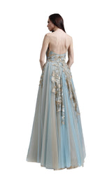 2 of 4 Revive by Tony Ward Layla Dress Light-Blue-Nude