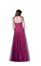 2 of 4 Revive by Tony Ward Lisa Dress Fuchsia