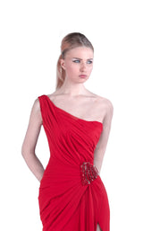 3 of 4 Revive by Tony Ward Lucy Dress Red