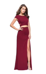 1 of 6 La Femme 25815 Burgundy