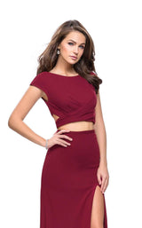 2 of 6 La Femme 25815 Burgundy