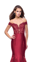4 of 8 La Femme 25926 Burgundy
