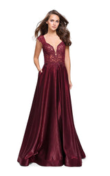 3 of 6 La Femme 25973 Burgundy