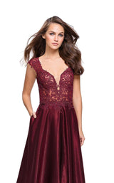 4 of 6 La Femme 25973 Burgundy