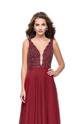 6 of 8 La Femme 26053 Deep Red