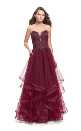 3 of 6 La Femme 26242 Burgundy