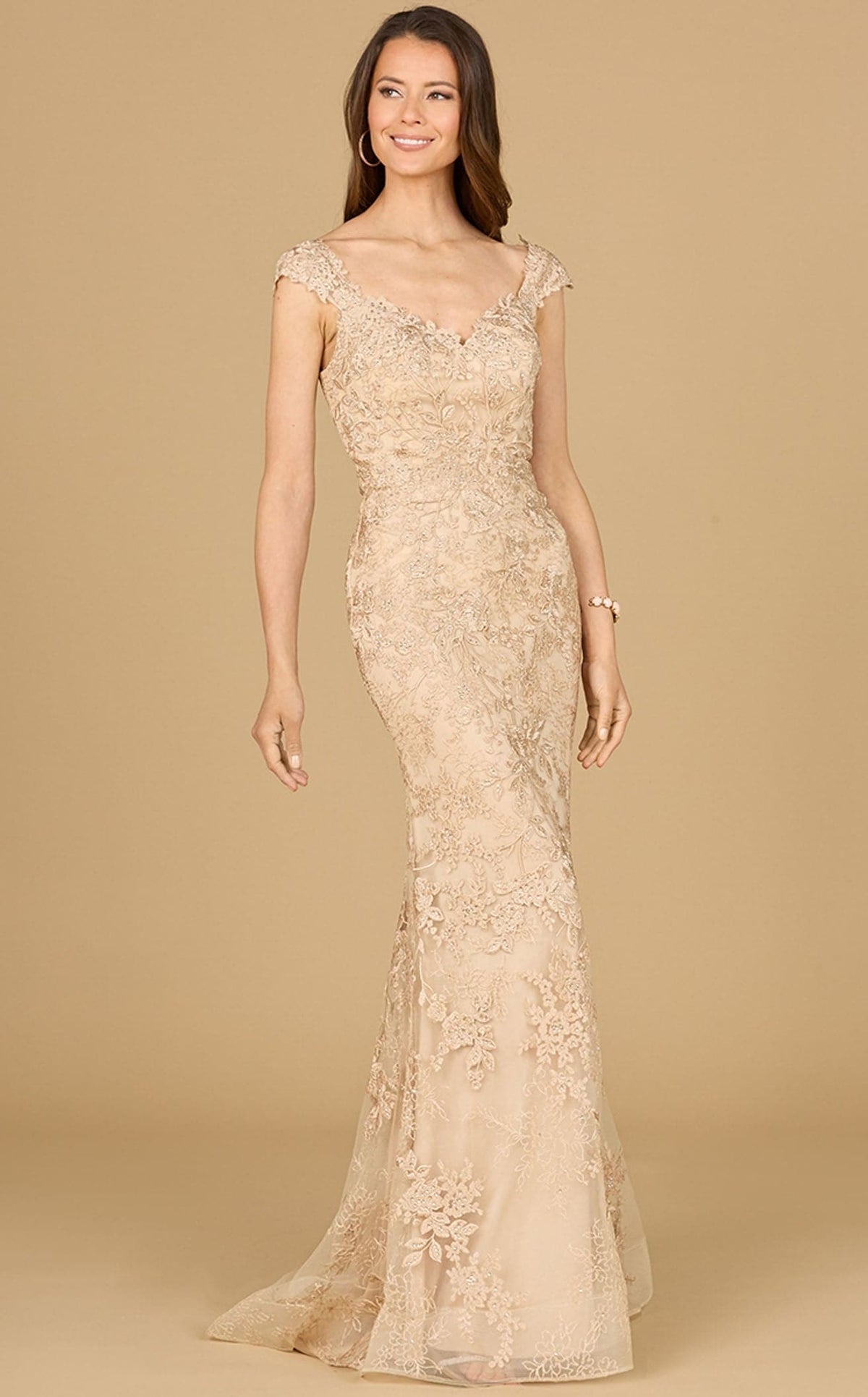 Lara 29137 Prom Dress - Champagne