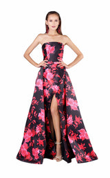 1 of 4 Mnm Couture M0040 Black/Red