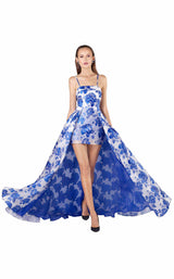 1 of 4 Mnm Couture M0041 White/Blue