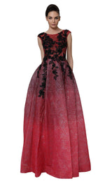 1 of 4 Modessa Couture M18020 Red