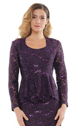 13 of 23 Marsoni M301 Dress Eggplant