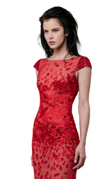 3 of 4 Revive by Tony Ward Maze Dress Red