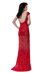 2 of 4 Revive by Tony Ward Maze Dress Red