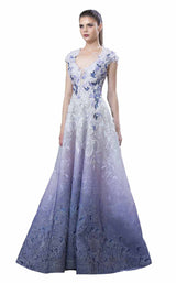 1 of 6 Mnm Couture K3656 Blue/Silver