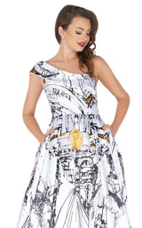 2 of 4 Mac Duggal 30371R Ivory Multi