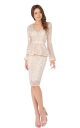 1 of 6 Mac Duggal 4600D Blush Pearl