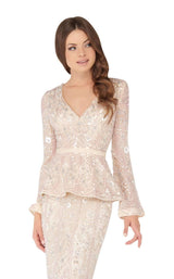 2 of 6 Mac Duggal 4600D Blush Pearl