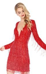 2 of 4 Mac Duggal 4633R Red