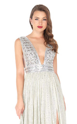 2 of 5 Mac Duggal 50458R Silver