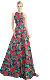 1 of 4 Mac Duggal 55162I Midnight Rose
