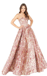 3 of 6 Mac Duggal 66222D Rose Gold